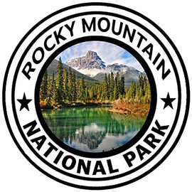 Rogue River Tactical Rocky Mountain National Park Sticker 5" Round Car Auto Decal Colorado