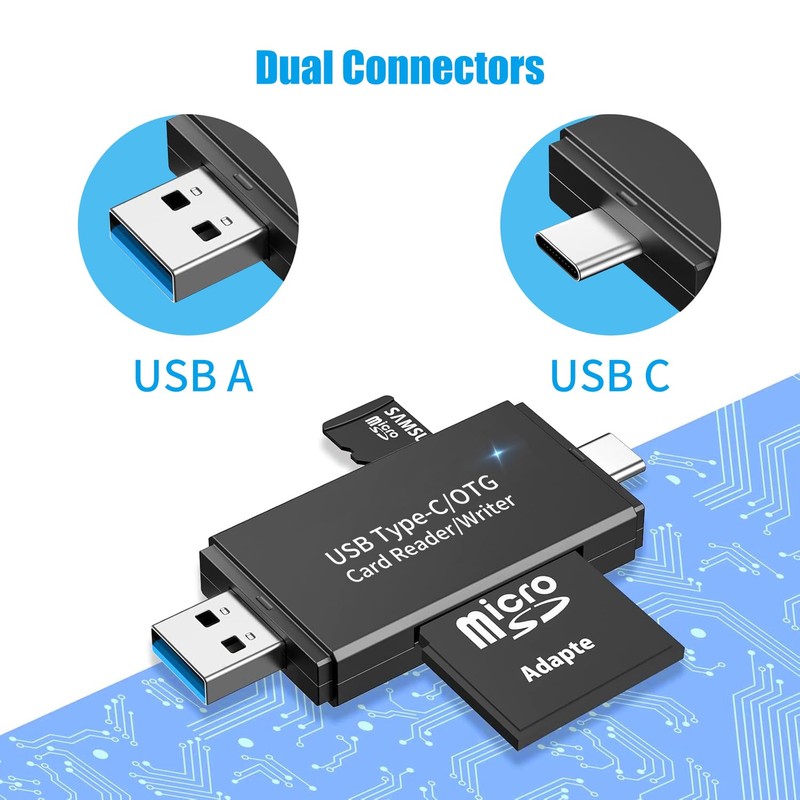 SD Card Reader, 3.0 Micro SD Card Reader & USB