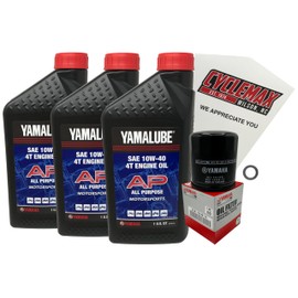 Cyclemax Standard Yamalube Oil Change Kit compatible with 2005-2006 Yamaha BRUIN 350