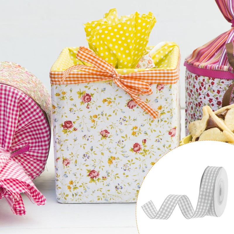 DMiotech 5/8" 10 Yards Gingham Check Ribbon Gift Packaging Decoration
