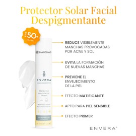 Protector Solar Despigmentante Fps 50+ Uva/uvb 50ml Envera