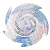 6PCS Bird Repellent Reflector Silver Spiral Bird Repellent Sheet Scare