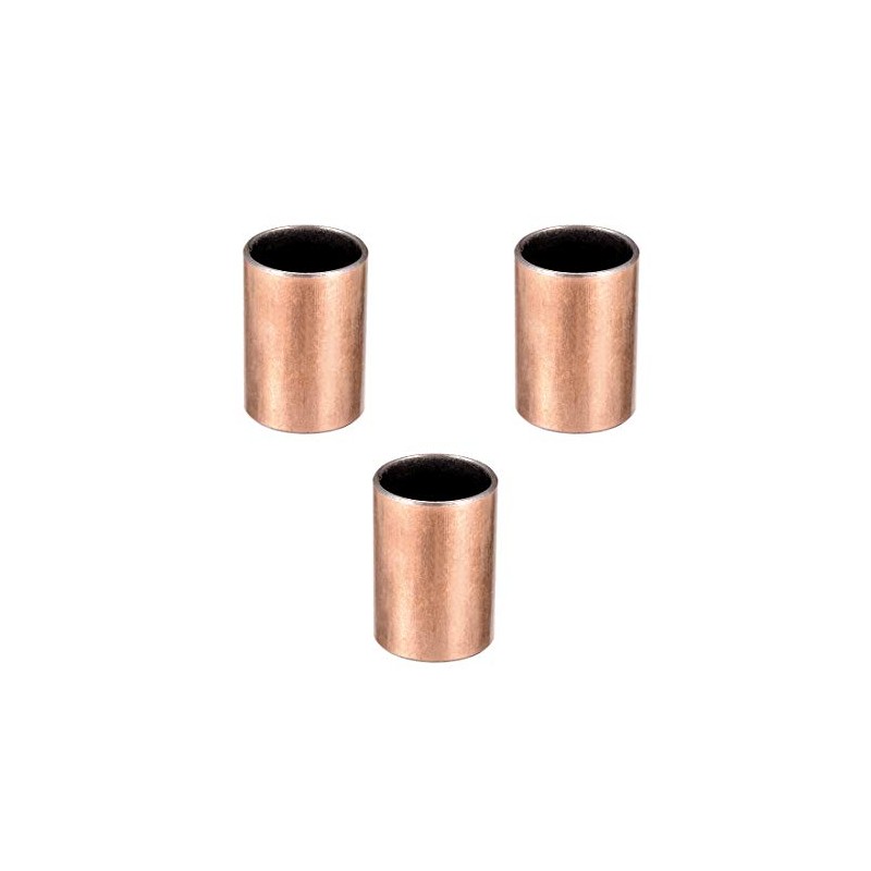 sourcing map Pack of 3 Sleeves (Smooth) Bearings, Wrapped Oilless