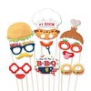 25 Pc Burger BBQ Photo Booth Props, Burger Themed Decoration