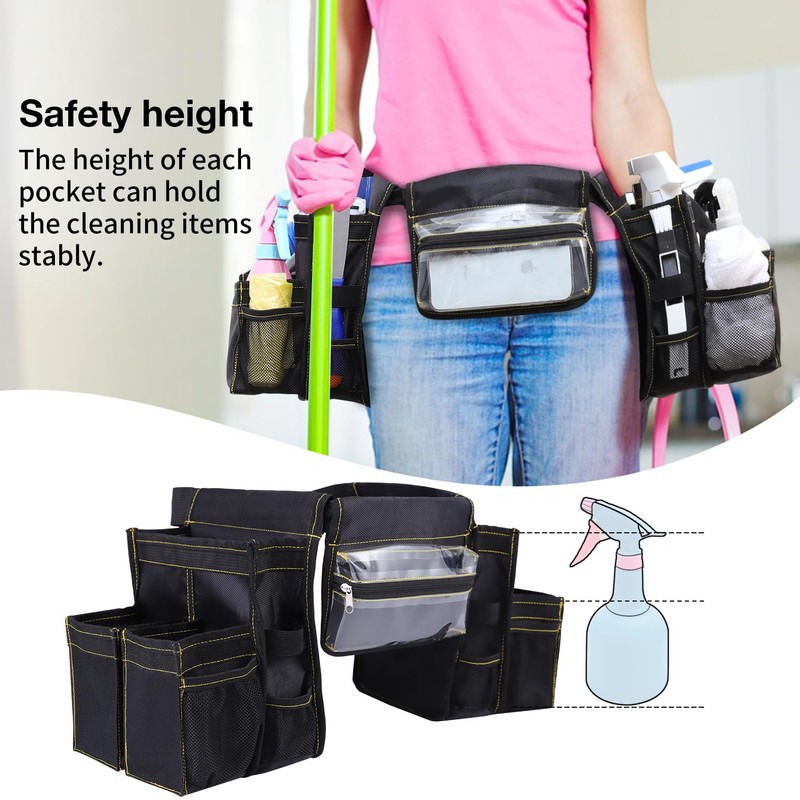 Cleaning Tool Belt, Speed Cleaning Belt Cleaning Supplies Adjustable Waist