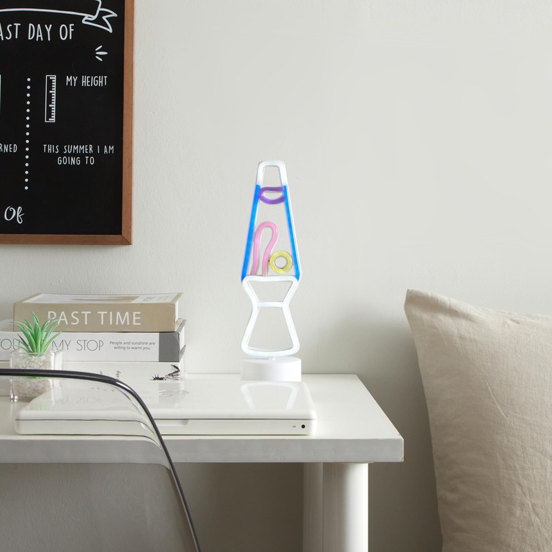 Urban Lifestyle LED Figural Lava Lamp Accent Table Lamp, 12.25"