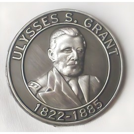 AMERICANA ULYSSES S GRANT CIVIL WAR PEWTER REFRIGERATOR MAGNET NEW