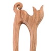 Marycrafts Haarnadel Haarstab Haar Stöcke Haarschmuck aus Holz (Katzchen)