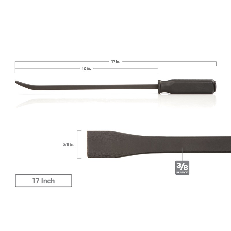 TEKTON Angled End Handled Pry Bar Set, 3-Piece (12, 17,