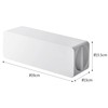 Yamazaki 5627 Magnetic Toothpaste Tube Holder, White, Approx. 3.5 x