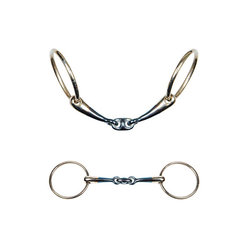 Harrys Horse Anatomic ring snaffle, 14mm French mouth, Sweet Iron