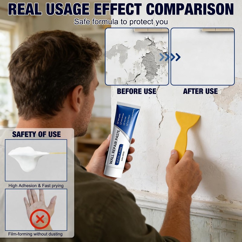 2PCS Drywall Repair Kit, Wall Mending Agent, Wall Patch Repair
