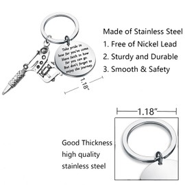 FUSTMW Tattoo Charm Keychain - Tattoo Gifts for Artists & Lovers