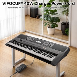 VIFOCUFY 16V Adapter Charger for Yamaha PA-300 PA-301 PA-300B PA-300C P-120 S Pro P-120S Motif-Rack ES XS Synthesizer PSR PSR-S PSRS Keyboard Piano PSR-1000 PSR-S500 Power Cord Supply with UL Listed
