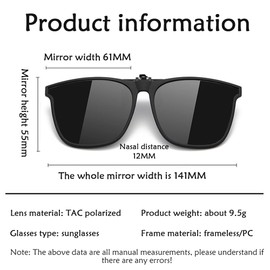 Sunglasses clip, sunglasses clip for glasses, polarised clip on sunglasses, UV400 sunglasses clip, sunglasses for clip-on polarised clip-on night driving glasses, black