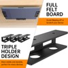 FOROIRON 6 PCS Under Desk Laptop Mount with Anti-Scratch Felt