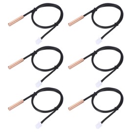PATIKIL 15K NTC Temperature Sensor, 6 Pcs 15.7 Inch 1% 3950 Waterproof Copper Temperature Sensor Probe Temp Sensor Digital Temperature Transmitter Extension for Air Conditioner Fridge