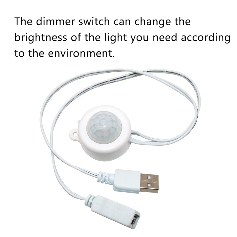 Mini LED PIR Motion Sensor Switch, DC 5-24V 2A Infrared