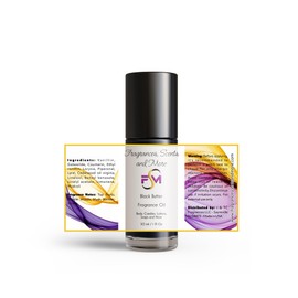 Black Butter Fragrance Oil - 3 Bottles 1 Fl Oz Glass Roll On (30ml)
