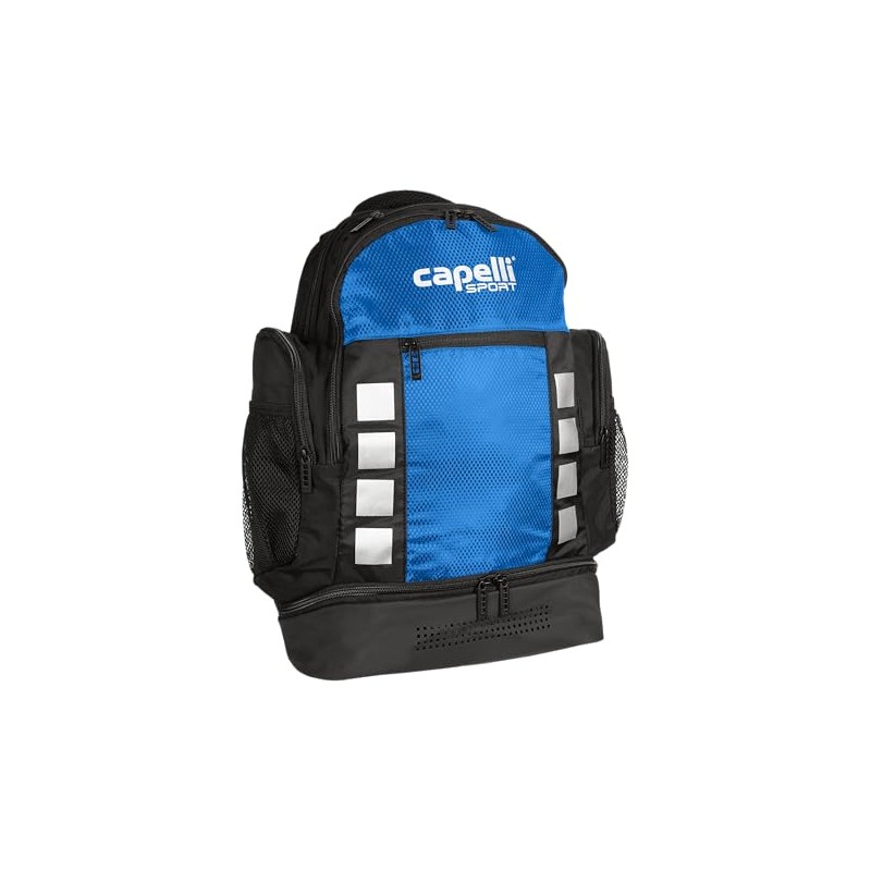 Capelli Sport 4-Cube Backpack, Black/Royal Blue, One Size