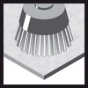 BOSCH X-LOCK 2608620728 Cup Wire Brush (Cup Shape, 3.0 inches