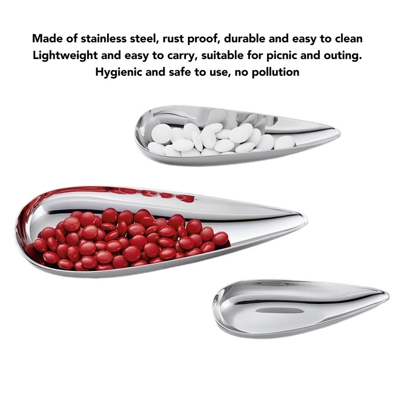 Stainless Steel Fruit Plate Mini Condiment Dish Small Nuts Snack