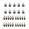 QWORK® Mini Switch Set of 30, 10 x Mini Toggle
