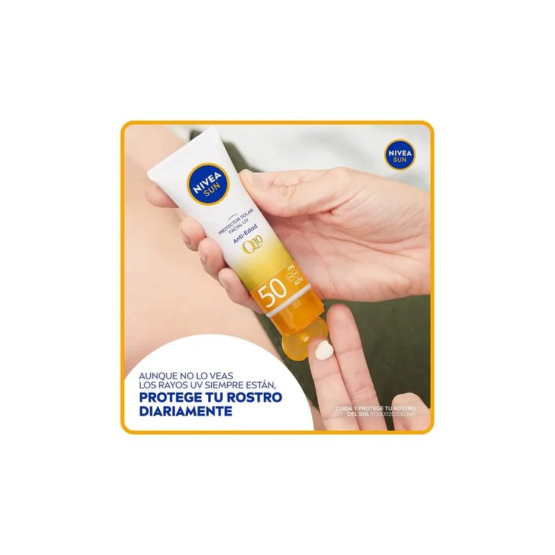 Protector Solar Facial Nivea Sun Antiedad Fps50 50ml
