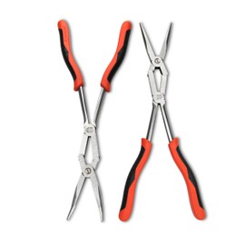 Crescent 2 Pc. X2™ Straight and Bent Long Nose Dual Material Plier Set - PSX204C-06