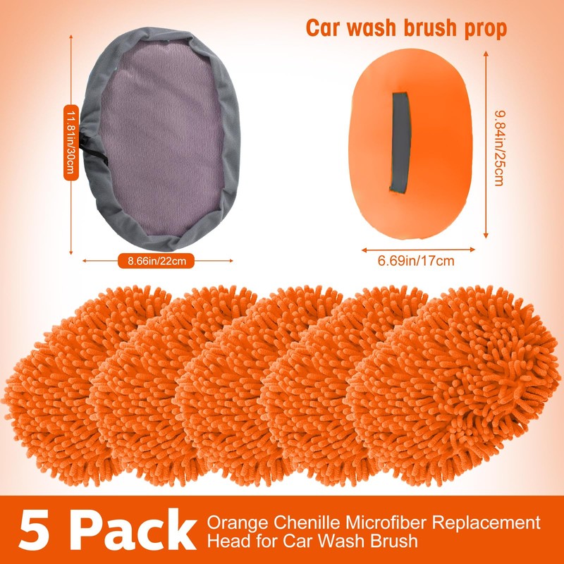 Layhit 5 Pcs Car Wash Mitt Set, Brush Not Included,