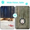 2-Pack 12.4" Acrylic Dog Fence Peek Window with Air Holes