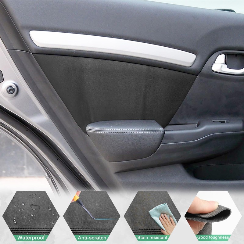 VKGUG 4PCS Door Panel Cover Compatible with Honda Civic 2011-2015