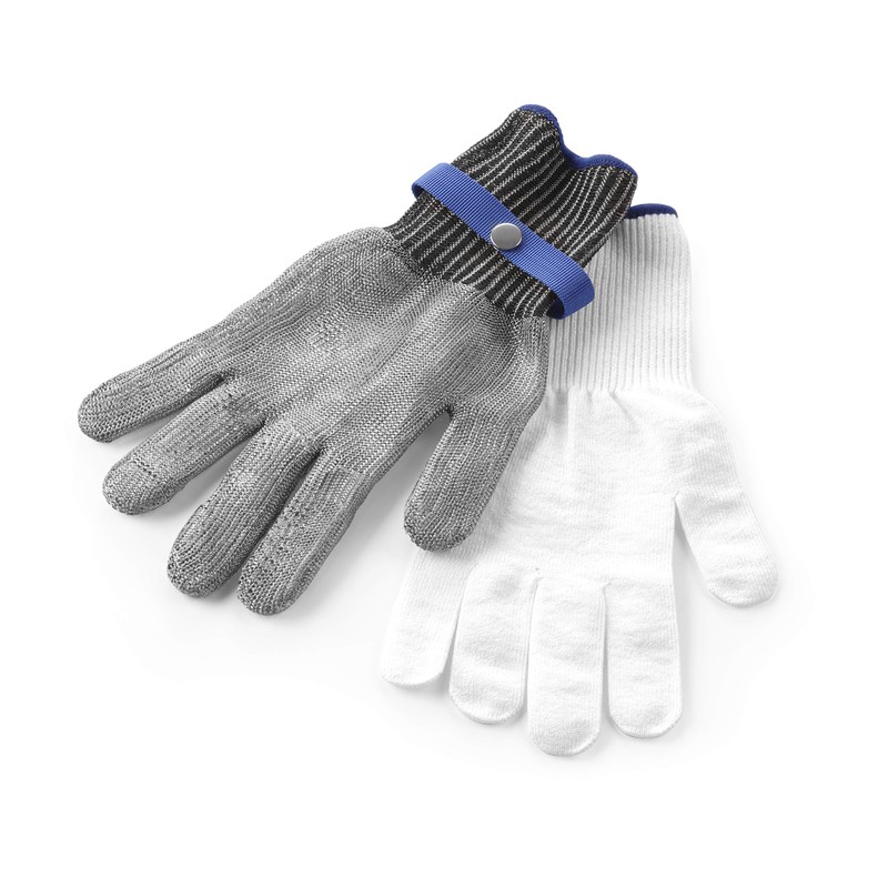 HENDI Oyster Glove (L), 2 Gloves: HPP Inner Glove and