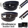 Orobianco ORB-010822D Men's Business Belt, Market, Made in Japan, Cowhide