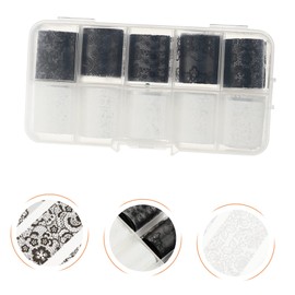 Outanaya 30rolls Lace Star Nail Stickers Fingernail Decals for Easy Manicure for Parties and Daily Wear No Residue Glue Fashionable Nail Art Designs