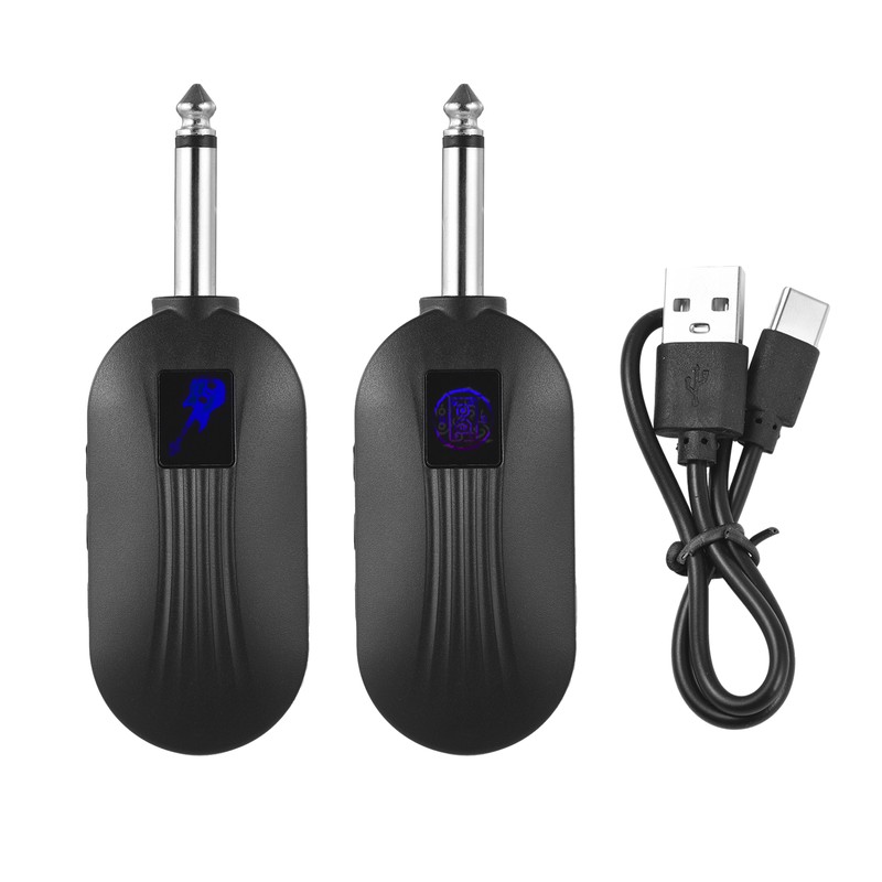 Wireless Guitar System Transmitter Receiver 2.4MHz Rechargeable Piano Instrument BT