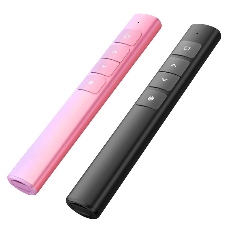 SunshineFace Wireless Presenter Remote Presentation Clicker Slide Advancer with Red