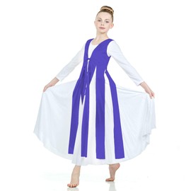 Danzcue Túnica para mujer (vestido no incluido), Púrpura profundo, S