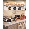 WNKRUN Wireless Call Buttons 2-Key for Restaurant Pager System M2