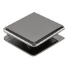 CRL Polished Chrome Beveled Hole-in-Glass Style Wall Mount Heavy-Duty Glass