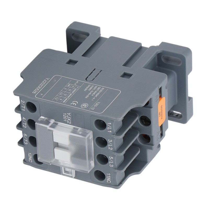 AC Contactor NC 12A Universal Rail Mount Silver Contact Low