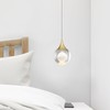 JoollySun Modern Crystal Pendant Light: Mini Gold Hanging Light Fixture