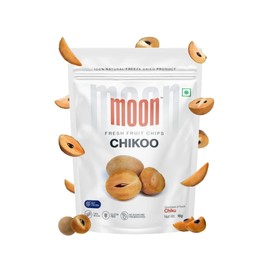Moon Freeze Dried Chikoo | Healthy Chikoo Snack for Kids and Adults Healthy Fruits | 100% Natural, Vegan, No Preservatives, No Added Sugar | 16Gm | (PACK OF 1)