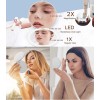 Espejo De Maquillaje Led Bolsillo Portátil Recargable 1x/10x