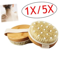 TOVINANNA Wooden Bath Brush Body Brush Handleless Massage Brush Bath Brush Bath Brush Dead Skin Remover for Body Exfoliate Brush Exfoliator Brush Exfoliating Brush for Body Scrub Dry Bamboo