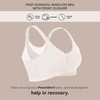 Leonisa Women's Posture Corrector Wireless Back Support Bra, White, 40B