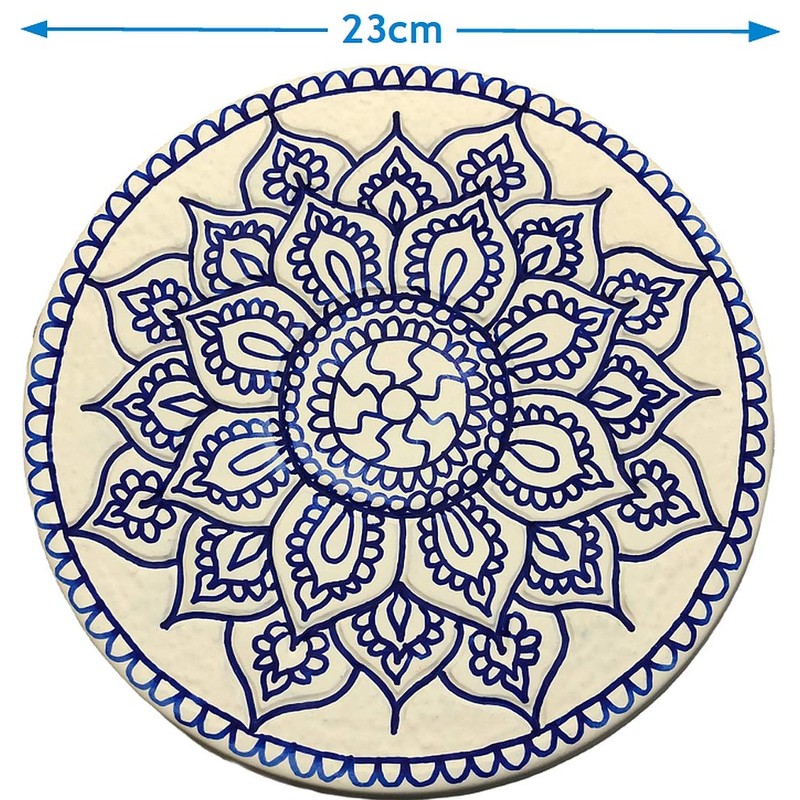 dennycraftmoulds.co.uk Mandala Lotus Flower Concrete or Plaster Mould Reusable ABS