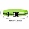 2-Pack Adjustable Reflective Safety Belts - High-Visibility Elastic Waistband for