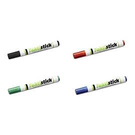 Taktis Stick Dry Erase Marker Set, 4 Markers () + Cleaning Cloth for all Taktifol Variations