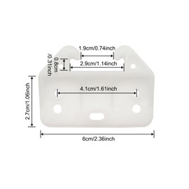 WOOPSOO 24 Pcs Drawer Guides Plastic Drawer Track Rail Guide Brackets Rear Replacement Drawer Track Guides Center Mount Dresser Drawer Guide for Dresser Cabinet Closet Drawer Kitchen Runner Furniture